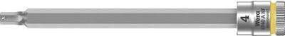 Wera 05003334001 8740 A HF Zyklop bit fatning med 1/4" drev med holdefunktion, 4,0 x 100 mm, gul