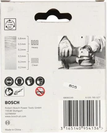 Bosch 2608620726 X-Lock Cup -teräsharja, jossa punottu lanka - Teräs - 0,3 x 75mm