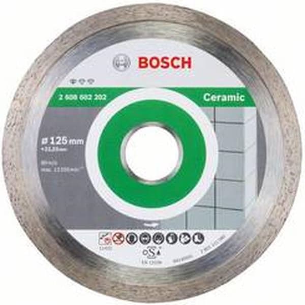 Bosch - Diamantskæreskive Standard til Keramik 125 x 22,23 x 1,6 x 7 mm