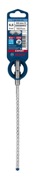 Pikkukuva 7 / 7: Bosch Accessories EXPERT SDS plus-7X 2608900079 Vasarapora 1 kpl 6,50 mm Yhdistelmäpituus 215 mm SDS-Plus 1 kpl