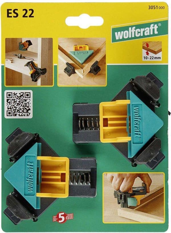 wolfcraft Vinkelklemmer ES 22 2 stk 3051000