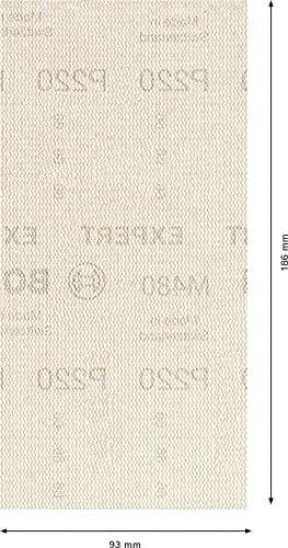 Bosch Expert M480 - mesh slipskivor - 10 stycken - rektangulär - korn: 220 - 93 mm x 186 mm