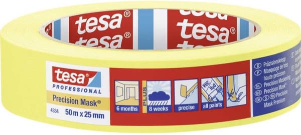 Tesa Precision Masking Tape 4334 - 50m x 25mm