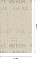Miniatyrbillede 3 af 6: Bosch Professional 10x Expert M480 slibenet (til hårdttræ, maling på træ, 80x133 mm, korn 120, tilbehør til orbitalsliber)