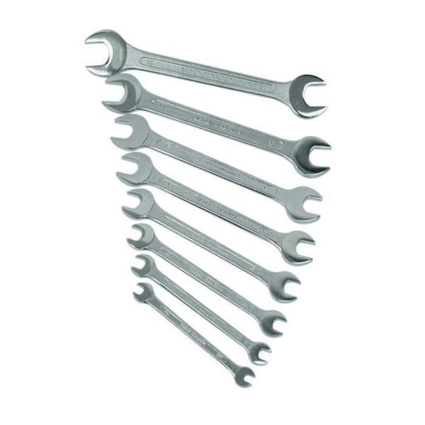 Brüder Mannesmann M 110-08 DIN Dobbelt skruenøglesæt 8-delt 6 - 22 mm DIN 3110