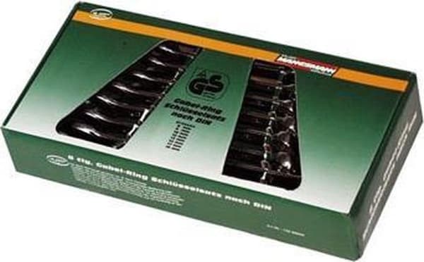 Brüder Mannesmann M 110-08 DIN Dobbelt skruenøglesæt 8-delt 6 - 22 mm DIN 3110