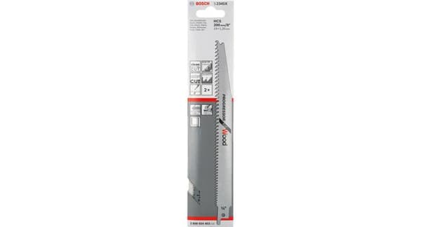 Bosch S 2345 X Frem- og tilbagegående savklinger - 2 stk. - Til træ og plast