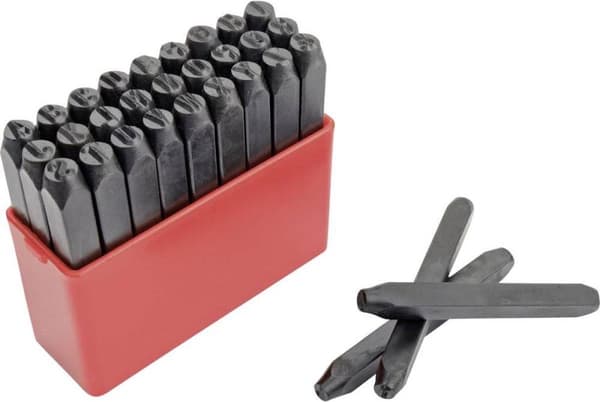 Brüder Mannesmann 243-B-3MM 27-osainen Viivakirjainsarja Fonttikoko: 3 mm