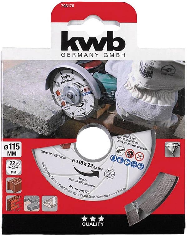 KWB Kraftixx Diamantskive - 115 mm 7961-70