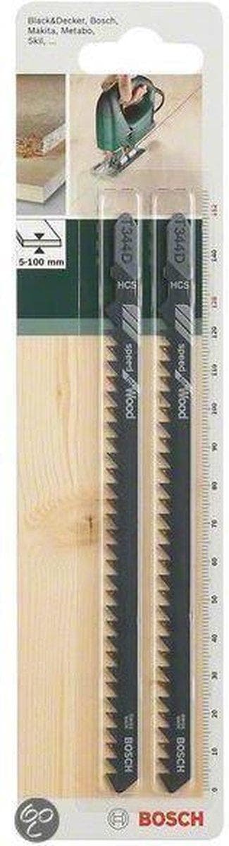 Bosch sticksågsblad HCS T 344 D Speed for Wood - 2 stycken