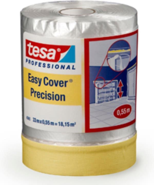 tesa 04365-00000-01 Dækfolie tesa Easy Cover 4369 Gennemsigtig (LxB) 14 mx 55 cm 1 stk.