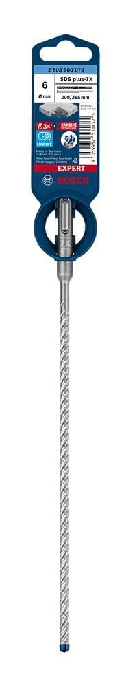 Bosch 2608900074 EXPERT vasarapora SDS plus-7X 6x200x265mm