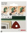 Miniatyrbillede 2 af 3: Bosch 5-delt slibepladesæt til deltapudsere 93 mm perforeret - korn 180
