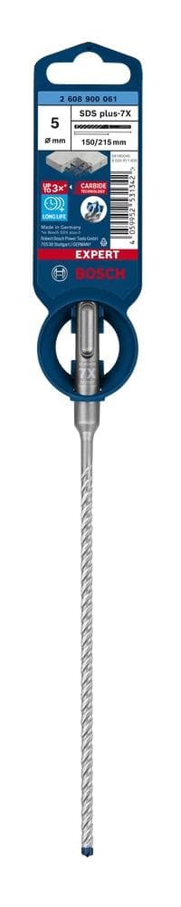 Bosch Expert SDS-plus-7X - boremaskine - til sten, jernbeton, granit, hærdet beton, gnejs, hærdet jernbeton - hammerindsats - 5 mm - SDS-plus - længde