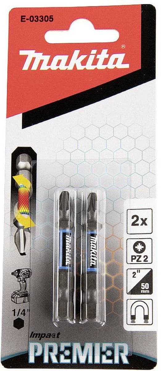 Makita E-03305 Bit Set Cross Head Pozidriv Torsion Control Technology