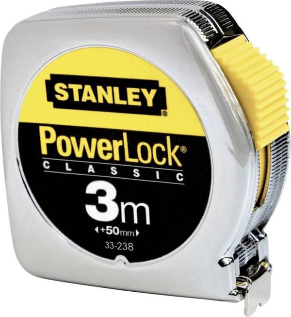 STANLEY Målebånd Powerlock - 3 m - 12,7 mm - Metal