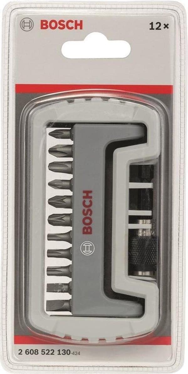 BOSCH PROFESSIONAL Skruvmejselbitssats - ACC 2608522130 - 11 delar - Inkl. bitshållare