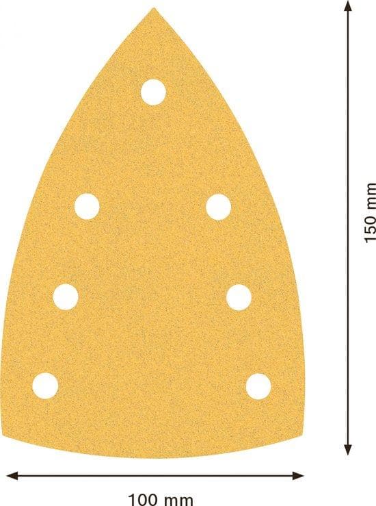 Bosch Accessories EXPERT C470 2608901117 Hiomaverkko monihiomakoneelle rei'itetty (P x L) 150 mm x 100 mm 10 kpl.