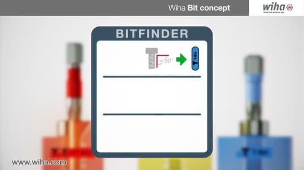 WIHA 41614 - Bitsæt, 5 dele, T bit, 25 mm, SW6 (41614)