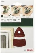Miniatyrbillede 4 af 4: Bosch slibepladesæt til multisliber - 10 stk - 102 x 62 mm 240