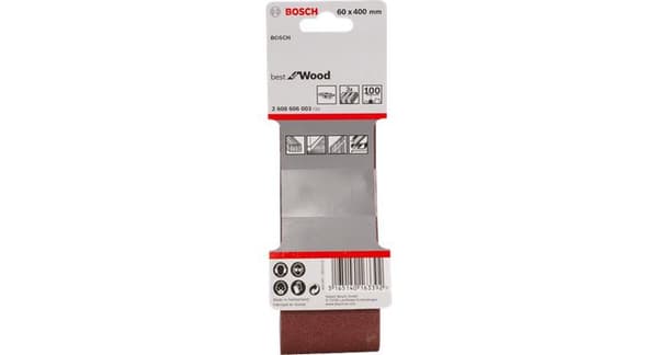 Bosch - 3-delt slibebåndssæt 100 x 620 mm - 60