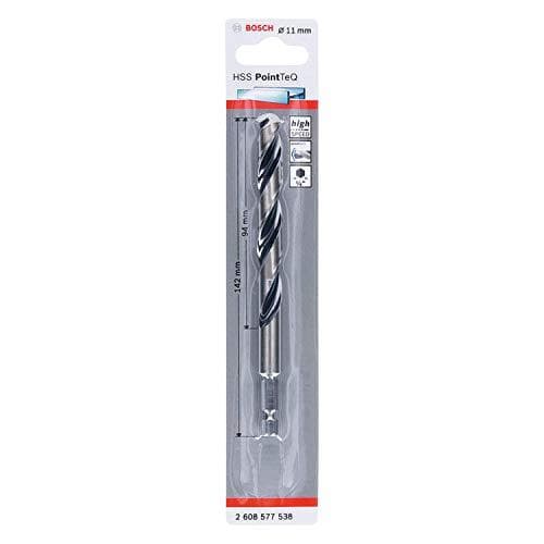 Bosch HSS PointTeQ - bor - til metal - spiralbor - 11 mm - unbrakon - længde: 142 mm
