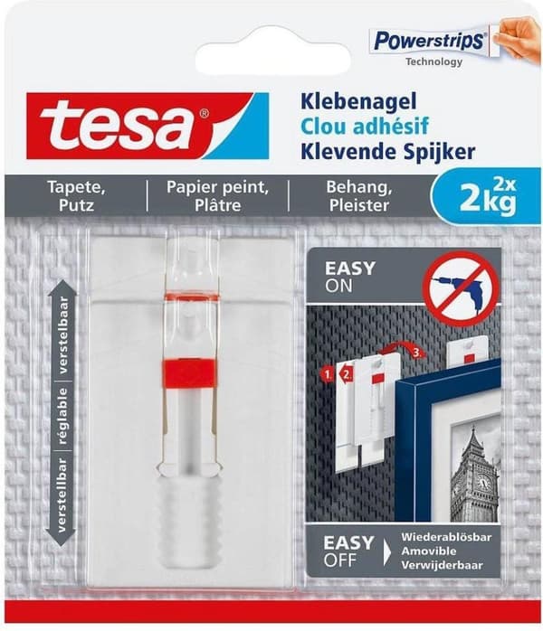 Tesa Adhesive Nail Sensitive Pinnat 2KG - 2 kpl