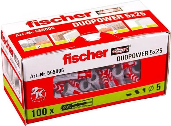 Fischer Duopower stik 5x25mm