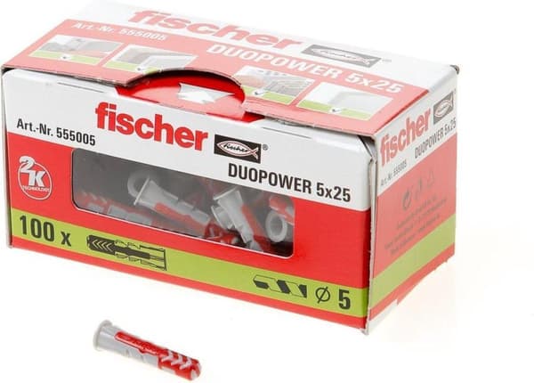 Fischer Duopower stik 5x25mm