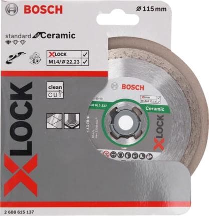 Bosch Tillbehör Bosch X-LOCK diamantkapskivor standard för keramik 115 mm 2608615137 diameter 115 mm 1 st.