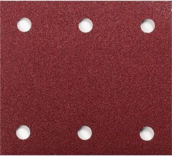 Makita P-33102 Flad slibeplade Rød - K80 - 114 x 102 mm (10 stk)
