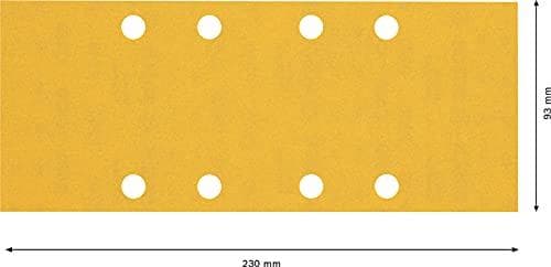 Bosch Professional 10x Expert C470 sandpapper med 8 hål (för lövträ, måla på trä, 80x133 mm, korn 240, tillbehör för orbital slipmaskin)