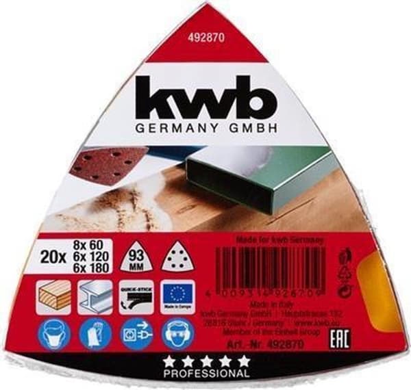 KWB slibeskive Delta 4928-70 20 stk