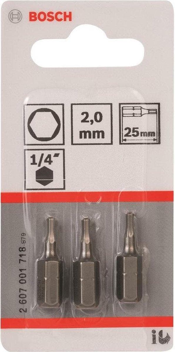 Bosch - BIT 1/4XH-TORS/IS 2 /3 - 3 st