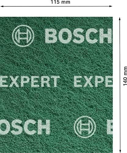 Bosch Professional 2x Expert N880 fleecepuder (til stålplade, 115 x 140 mm, meget fin klasse A, tilbehør til håndslibning)