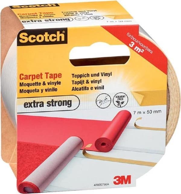 Scotch® tæppetape, 42020750, ekstra stærk, 50 mm x 7 m, 1 rulle