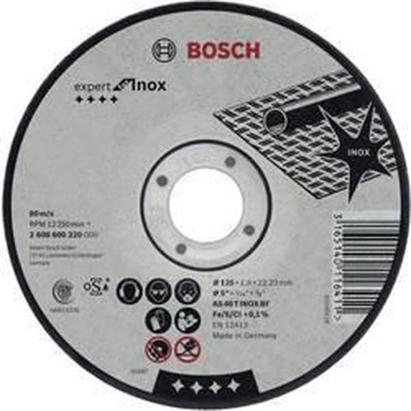 Bosch - Skæreskive lige Expert til Inox AS 46 T INOX BF, 180 mm, 22,23 mm, 2,0 mm