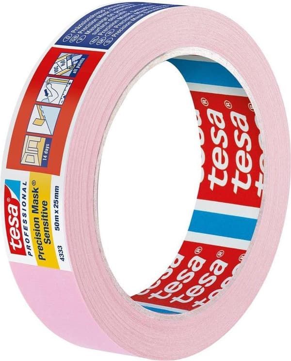 Tesa precisionsmaskeringstejp 4333 - 50 meter x 25 mm.