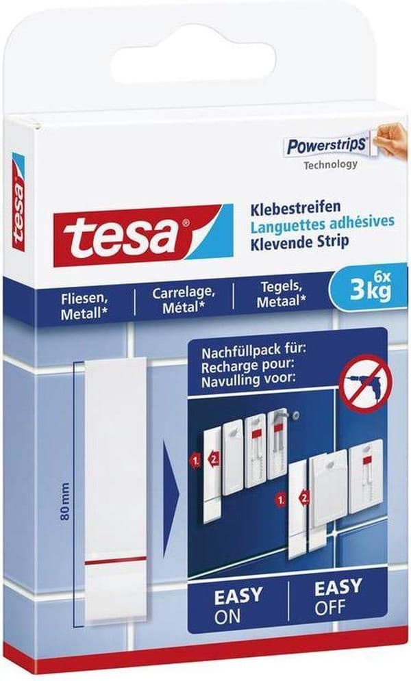 Tesa självhäftande remsa för metall och kakel