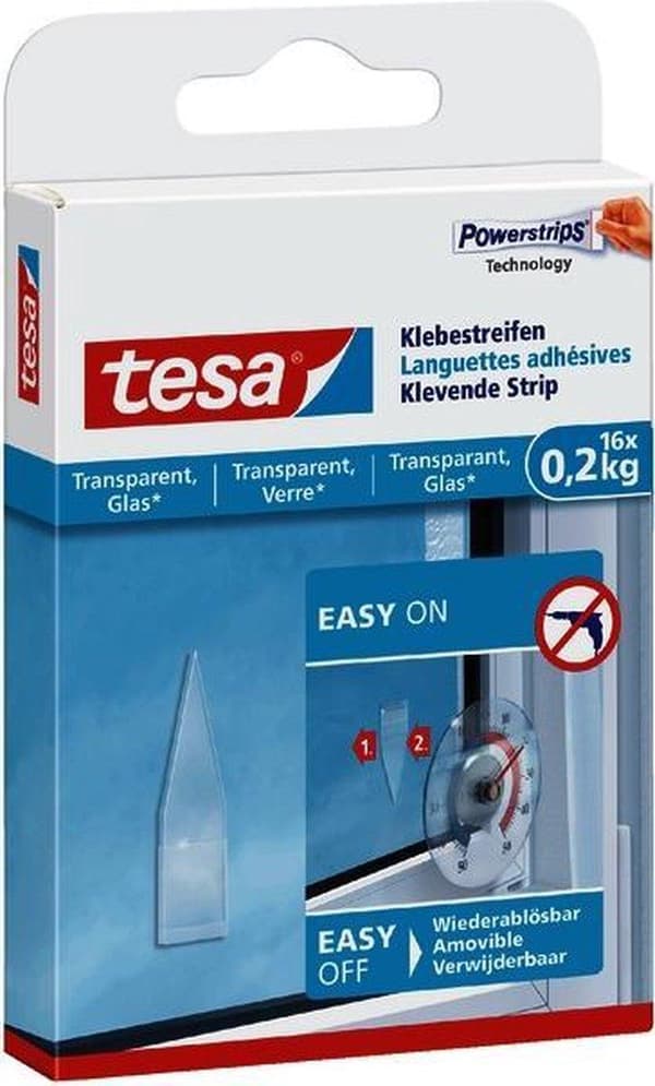 Tesa självhäftande remsa för glas och transparent