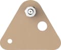 Miniatyrbillede 2 af 4: Tesa Tesa selvklæbende skrue Trekantet Beige