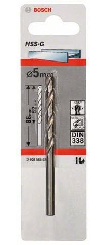 Bosch HSS-G - pora - kierrepora - sylinterimäinen - pituus: 86 mm (2 608 585 922)