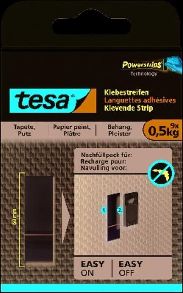 Tesa-liimanauha tapetille ja kipsille
