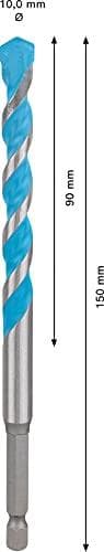 Bosch Expert HEX-9 MultiConstruction - bor - til beton, plast, stål, blødt træ, bløde fliser, multimateriale - 10 mm - længde: 150 mm