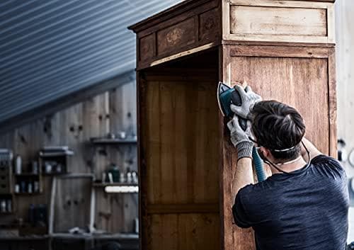 Bosch Professional 5x Expert M480 slipnät (för lövträ, färg på trä, 93x93 mm, korn 220, tillbehör deltaslip)