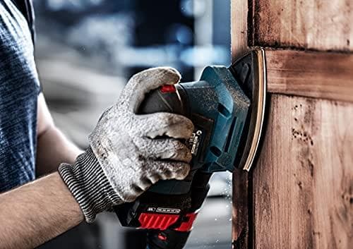 Bosch Professional 5x Expert M480 slipnät (för lövträ, färg på trä, 93x93 mm, korn 220, tillbehör deltaslip)
