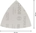 Pikkukuva 3 / 6: Bosch Expert M480 verkko - Hiomapaperi - 5 kpl - Delta - Karkeus: P320 - 93 mm