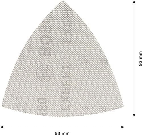 Bosch Professional 5x Expert M480 slibenet til hårdttræ, maling på træ, 93 x 93 mm, korn 240, Delta-slibertilbehør