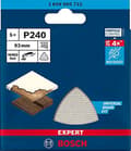 Miniatyrbillede 2 af 6: Bosch Professional 5x Expert M480 slibenet til hårdttræ, maling på træ, 93 x 93 mm, korn 240, Delta-slibertilbehør
