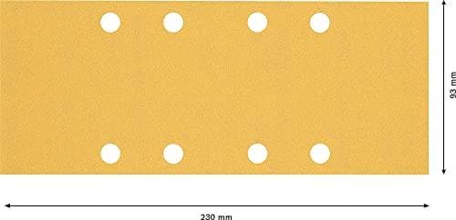Bosch Tilbehør EXPERT C470 2608900836 orbitalsandpapir perforeret korntal 120 (L x B) 230 mm x 93 mm 10 stk.